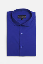 Royal Blue Cotton Formal Shirt
