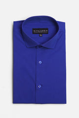 Royal Blue Cotton Formal Shirt