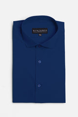 Navy Blue Cotton Formal Shirt