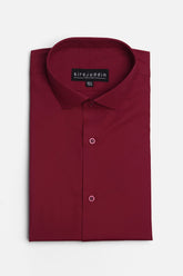 Maroon Cotton Formal Shirt