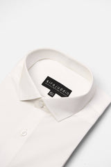White Cotton Formal Shirt