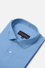 Light Blue Cotton Formal Shirt