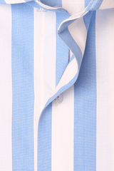Blue And White Lining