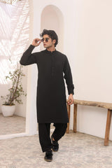Black Wash & Wear Shalwar Kameez