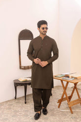 Mehendi Green Wash & Wear Shalwar Kameez
