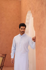 Sky Blue Wash & Wear Shalwar Kameez