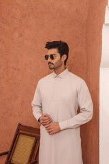 Light Grey Wash & Wear Shalwar Kameez