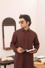 Pastel Maroon Wash & Wear Shalwar Kameez