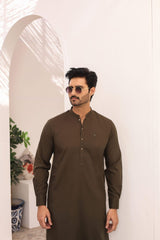 Mehendi Green Wash & Wear Shalwar Kameez