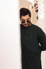 Dark Green Wash & Wear Shalwar Kameez