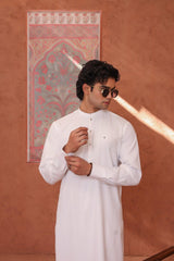 Off White Wash & Wear Shalwar Kameez