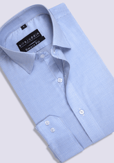 Check Shirt Blue Micro