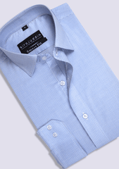 Check Shirt Blue Micro