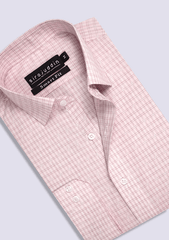 Apricote Pink Check Shirt