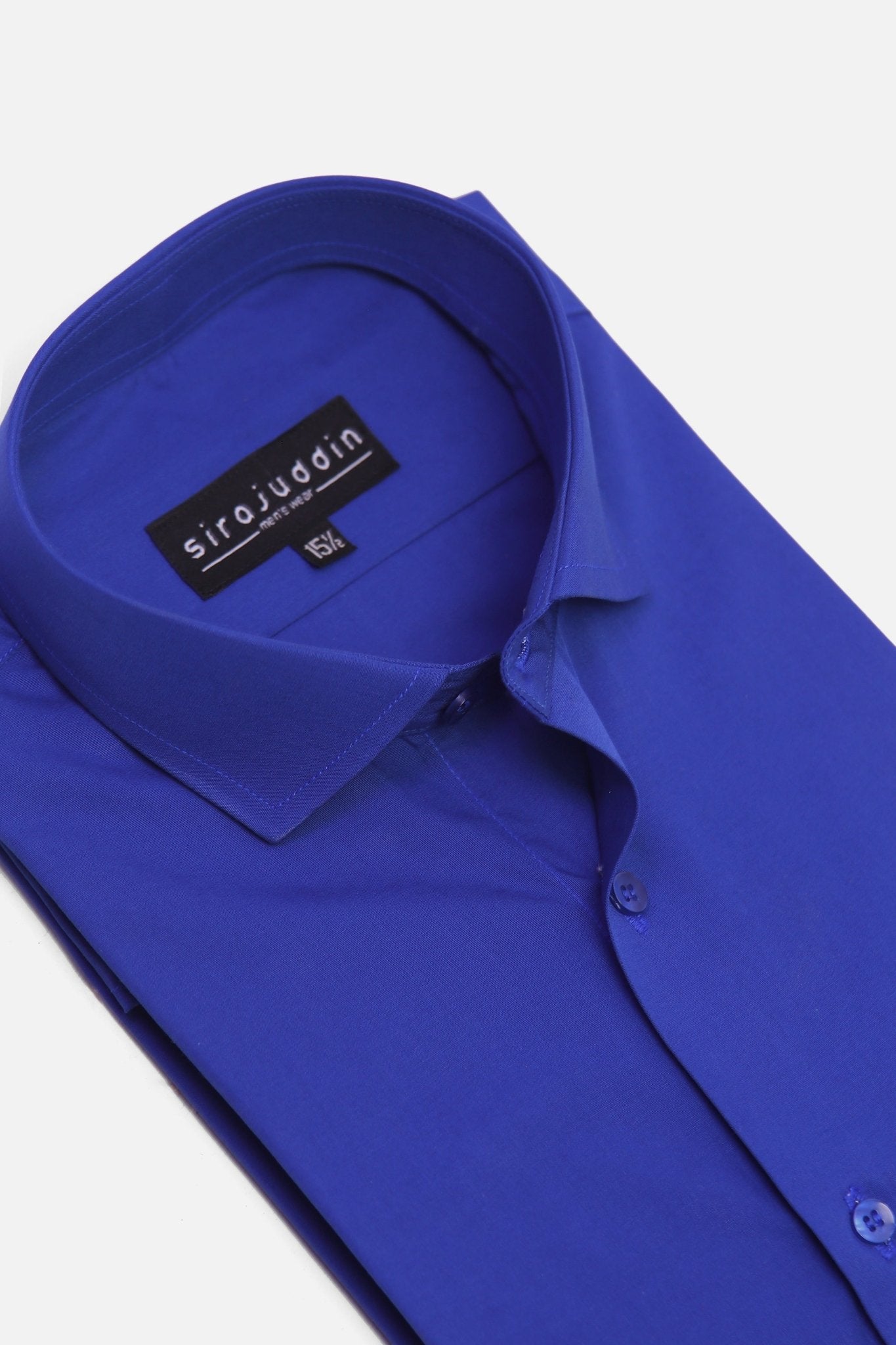 Royal Blue Cotton Formal Shirt