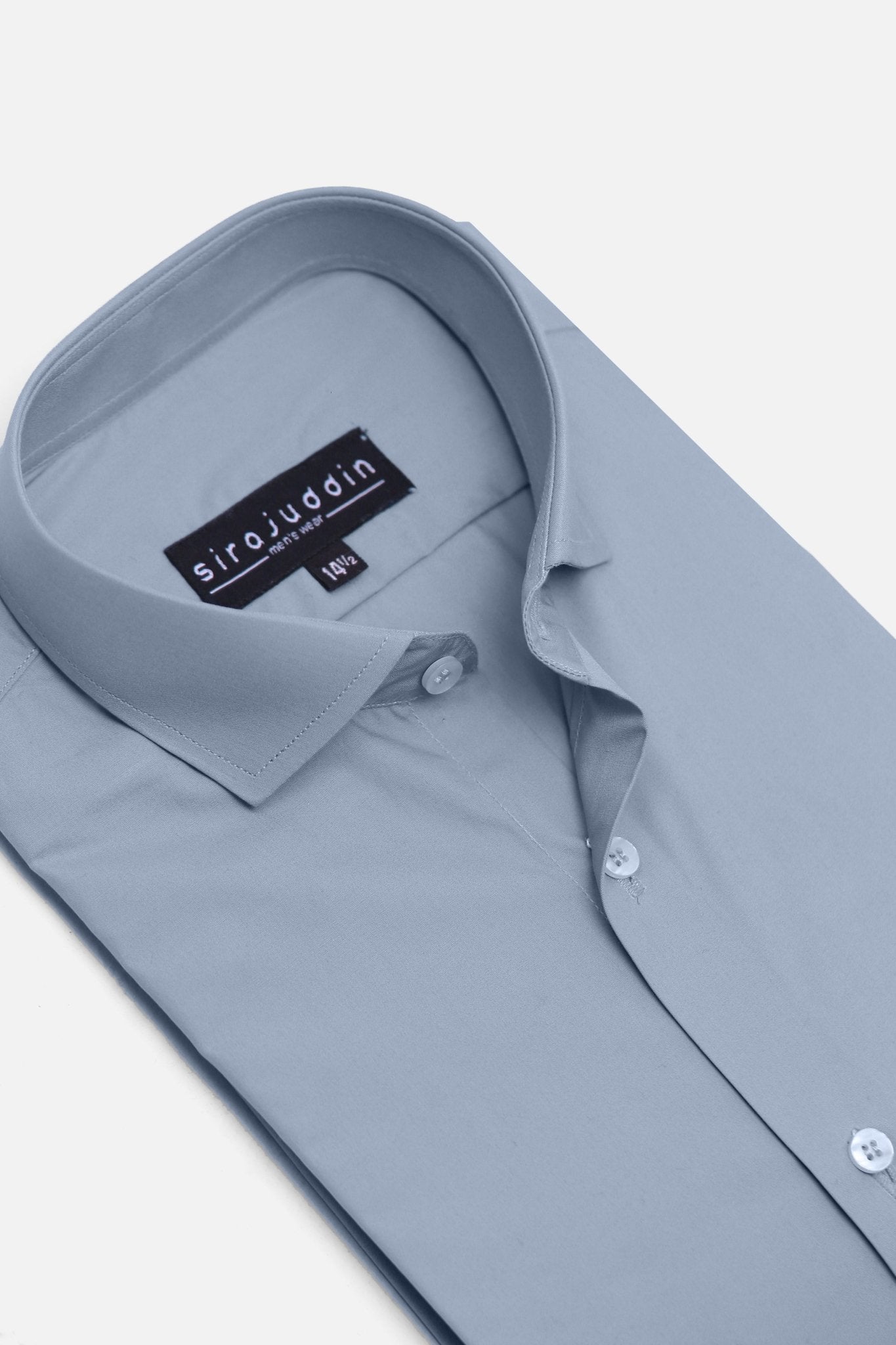 Light Grey Cotton Formal Shirt