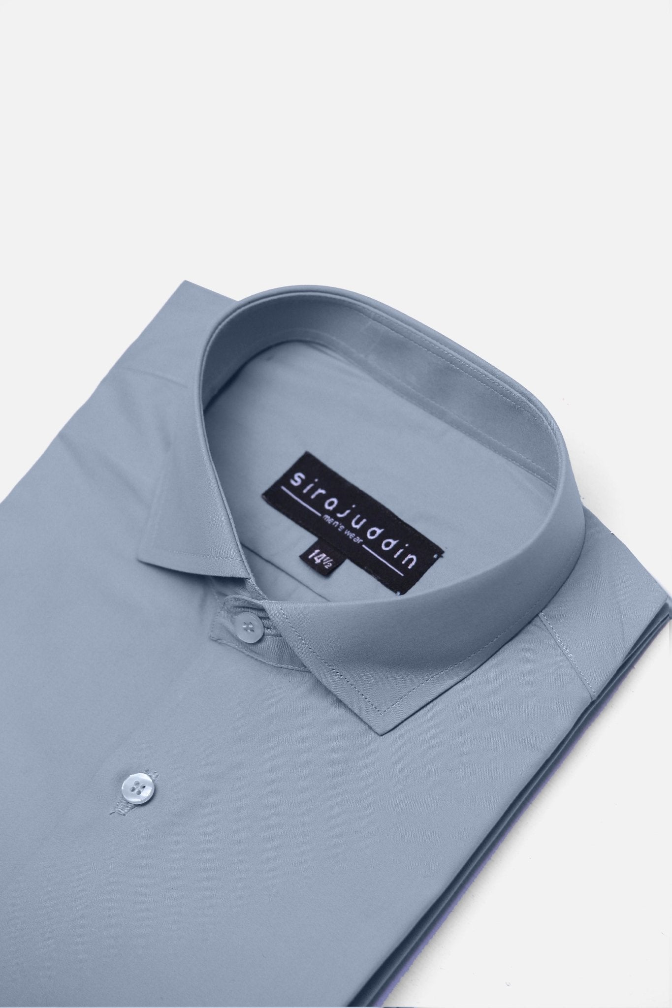 Light Grey Cotton Formal Shirt
