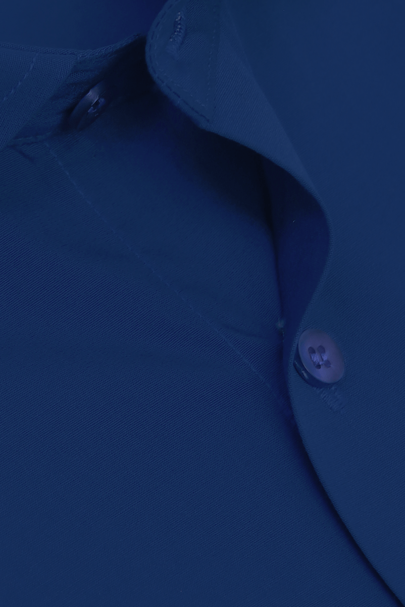 Navy Blue Cotton Formal Shirt