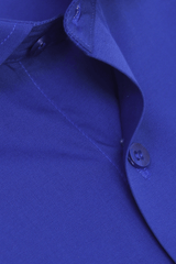 Royal Blue Cotton Formal Shirt