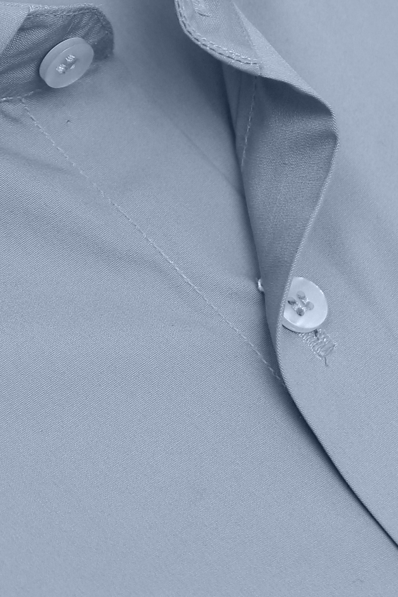 Light Grey Cotton Formal Shirt