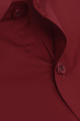 Maroon Cotton Formal Shirt