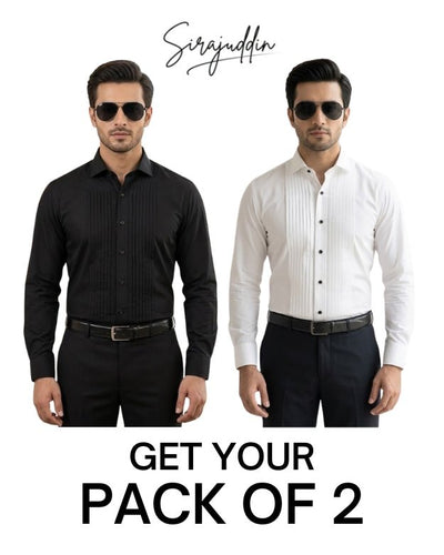 Pack Of 2 Tuxedo Shirts