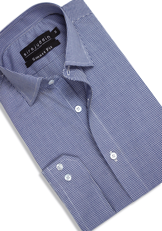 Check Shirt Blue And White