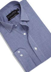 Check Shirt Blue And White