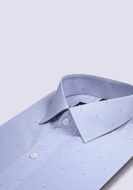Textured Blue Shirt