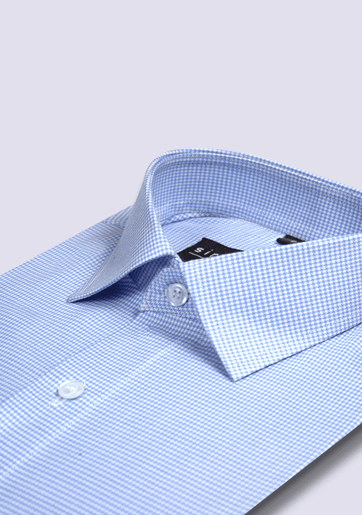 Check Shirt Blue Micro