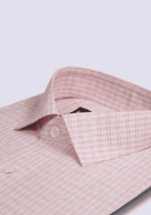 Apricote Pink Check Shirt