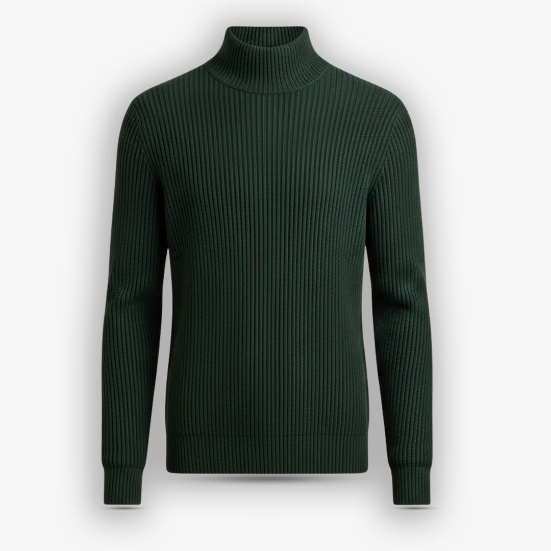 Dark Green Hi-Neck